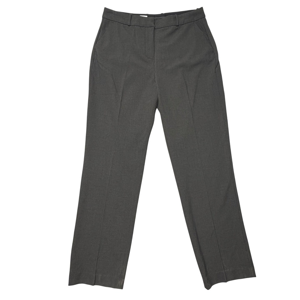 Coldwater Creek Womens Size 12 Dress Pants Charcoal Gray Straight Leg